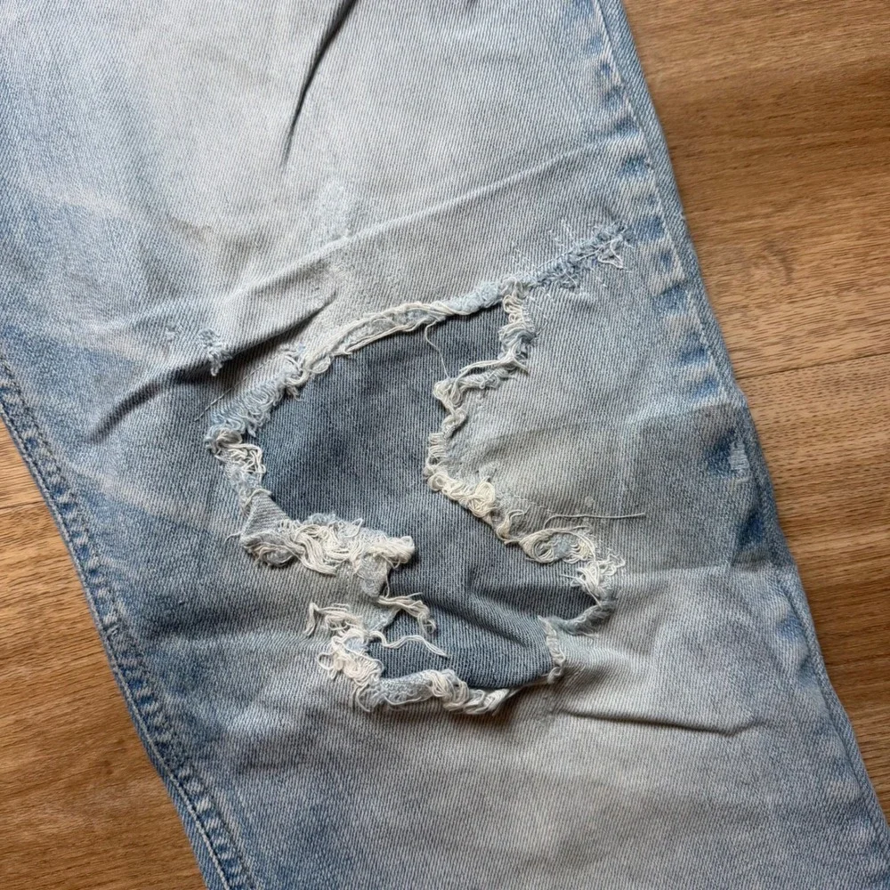 Diesel Zatiny Jeans Mens 34x34 Light Wash Distressed Bootcut Denim 008W7 Stretch - Picture 5 of 16